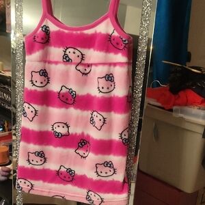 Hello Kitty Pink and White Pajama Dress